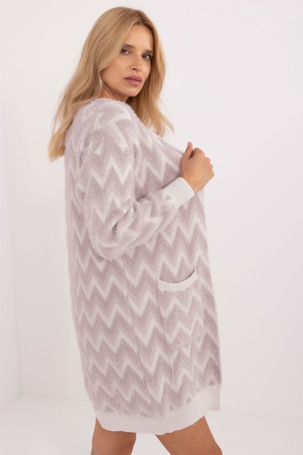 Cardigan femme AT — violet