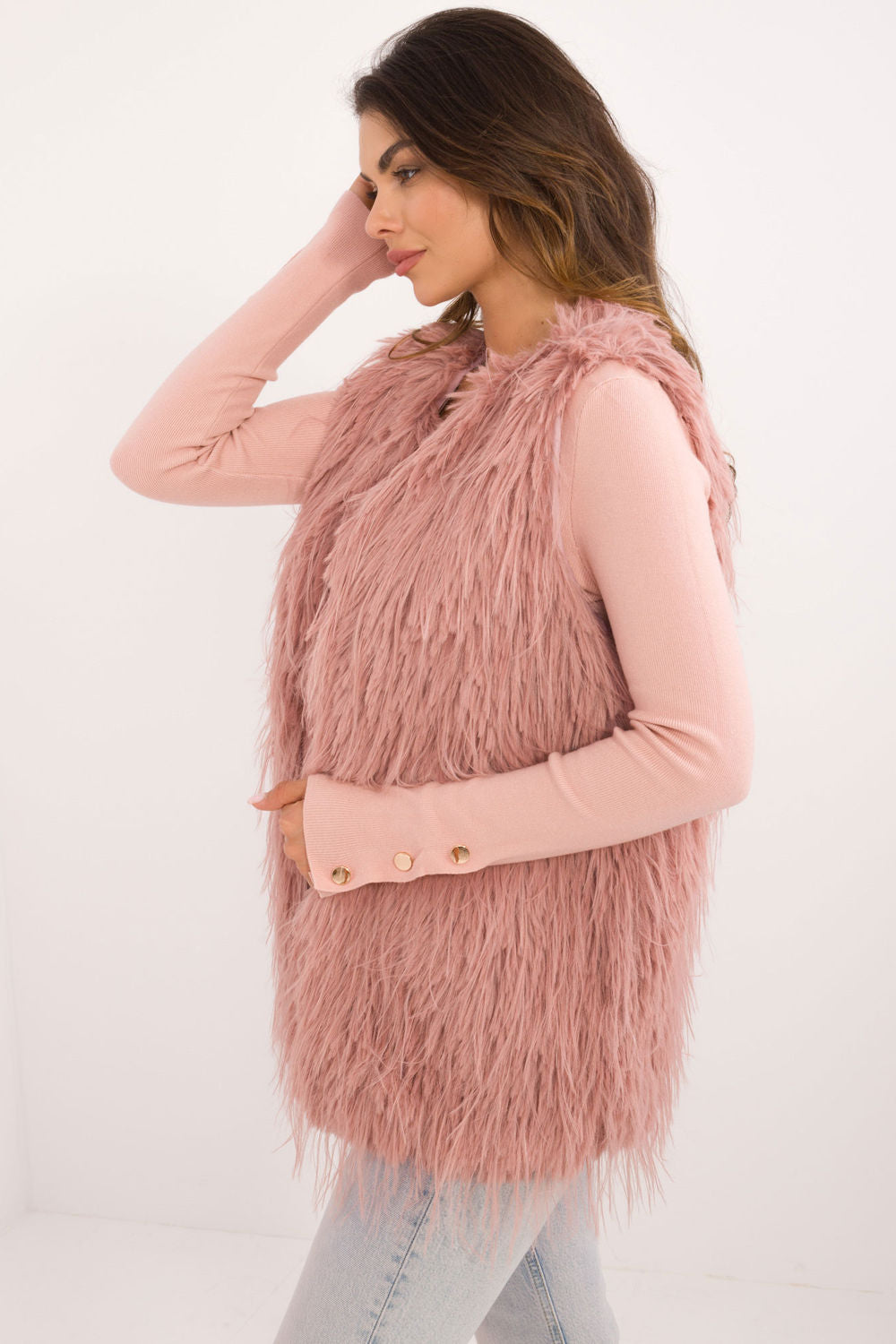 Gilet femme AT — rosé
