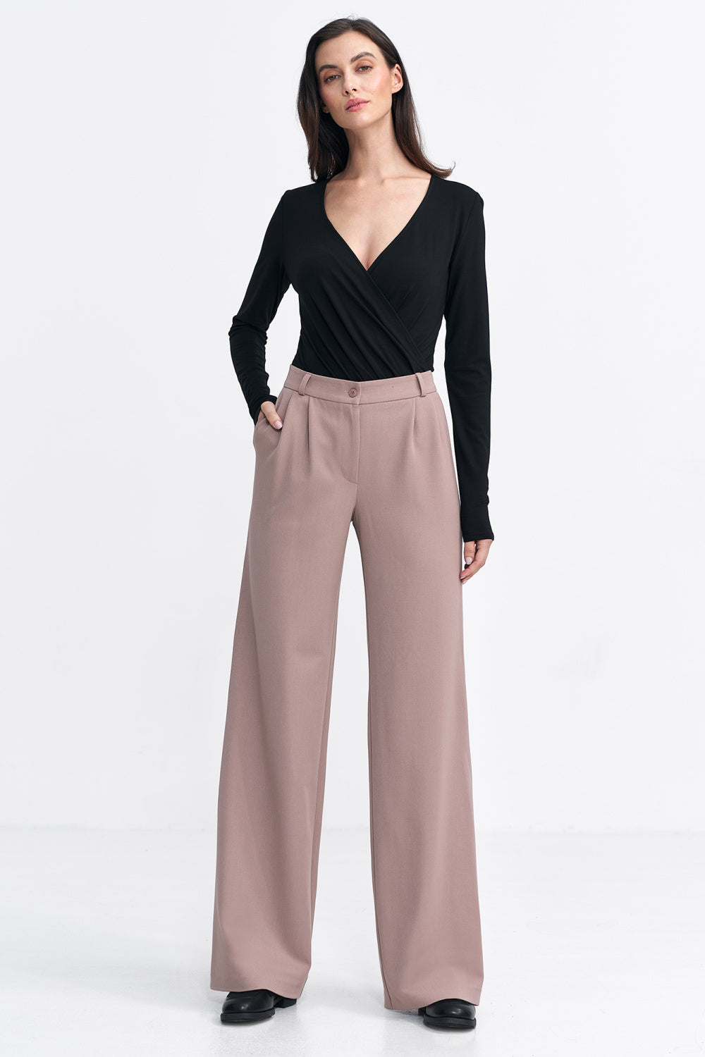 Chaussures à talons femme Nife Pantalon Long Pantalon — beige