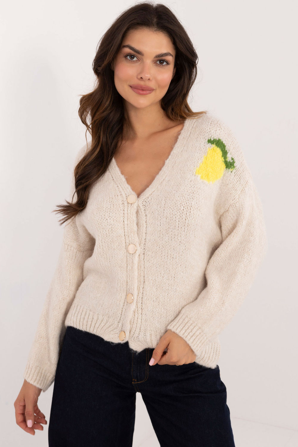 Cardigan femme Italy Moda — beige