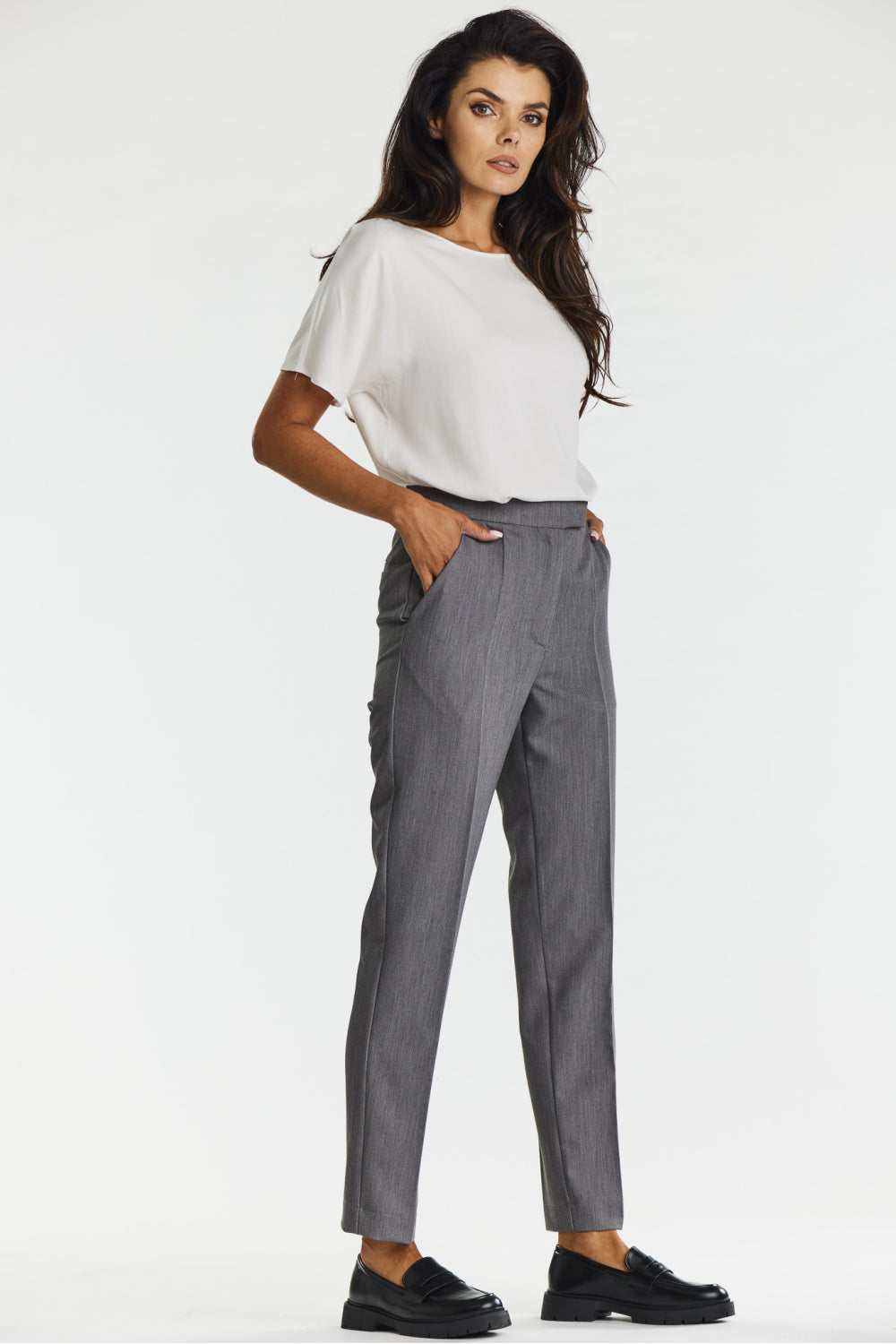 Chaussures à talons femme awama Pantalon Pantalon — gris