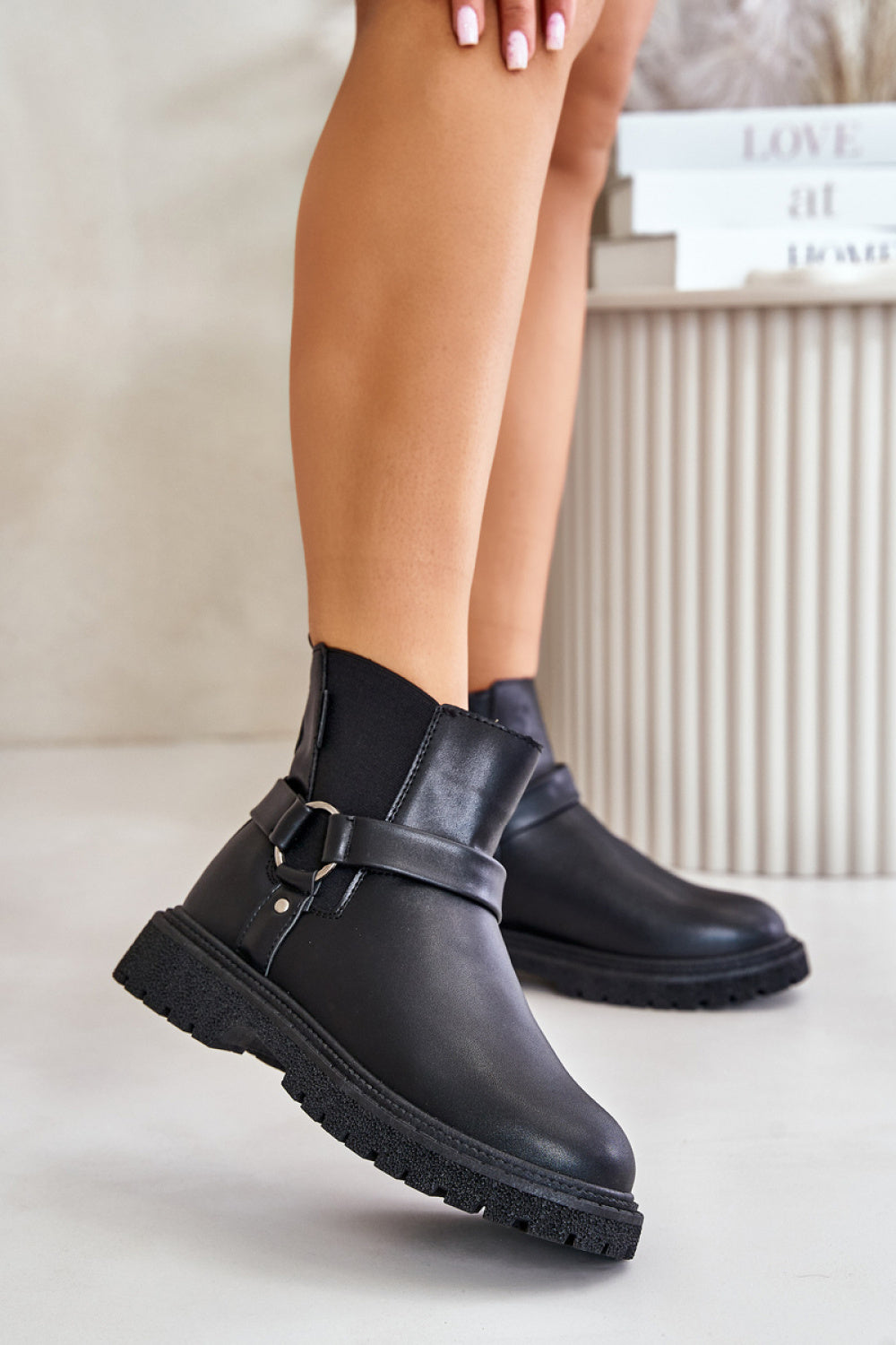 Bottes femme Step in style Jodhpur Chaussures Jodhpur — noir