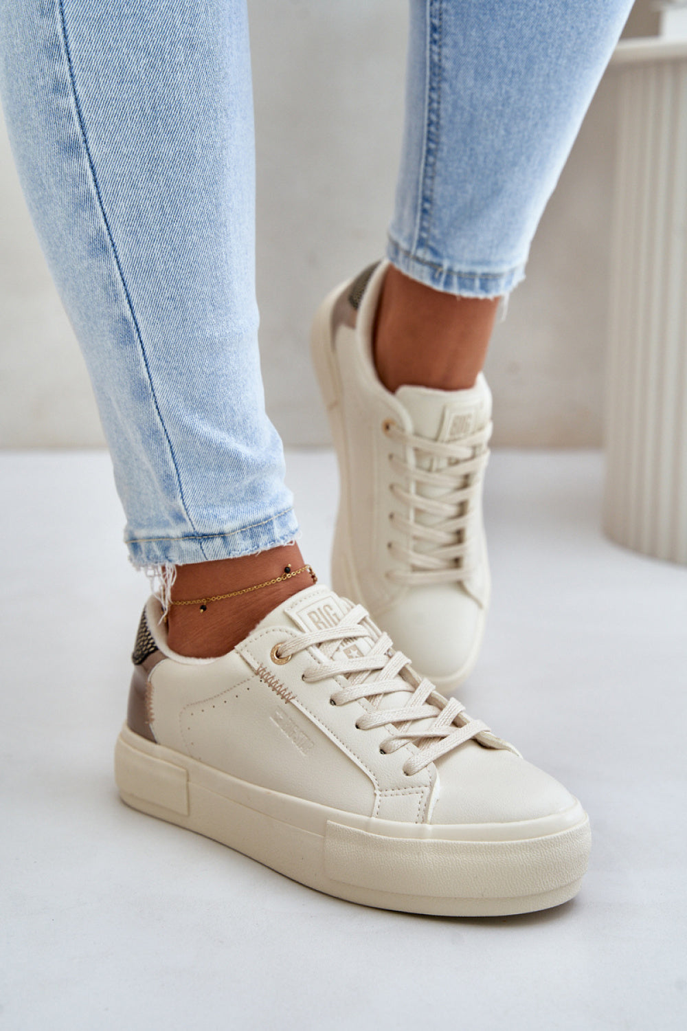 Baskets femme Step in style À Plateforme À — beige