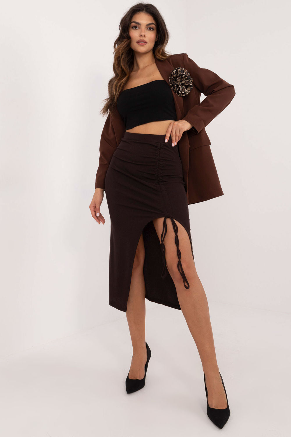 Jupe femme Italy Moda — brun
