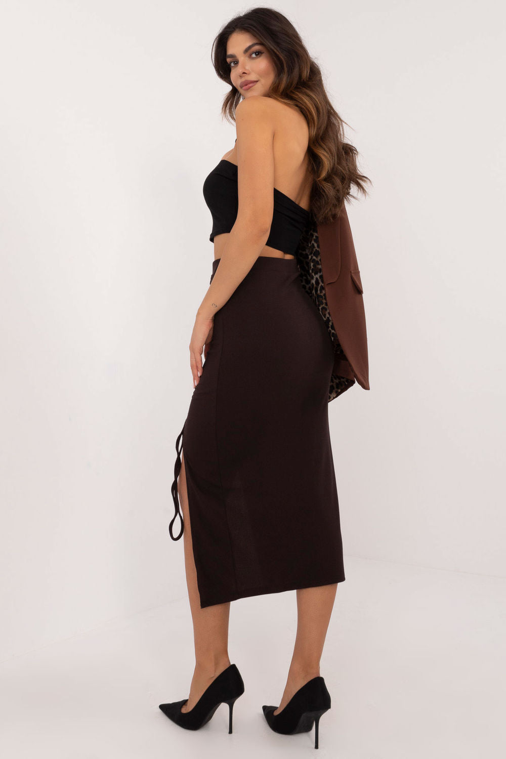 Jupe femme Italy Moda — brun
