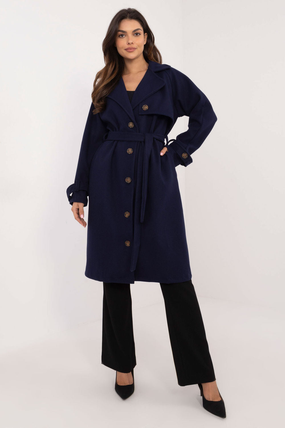 Manteau femme Och Bella — bleu marine
