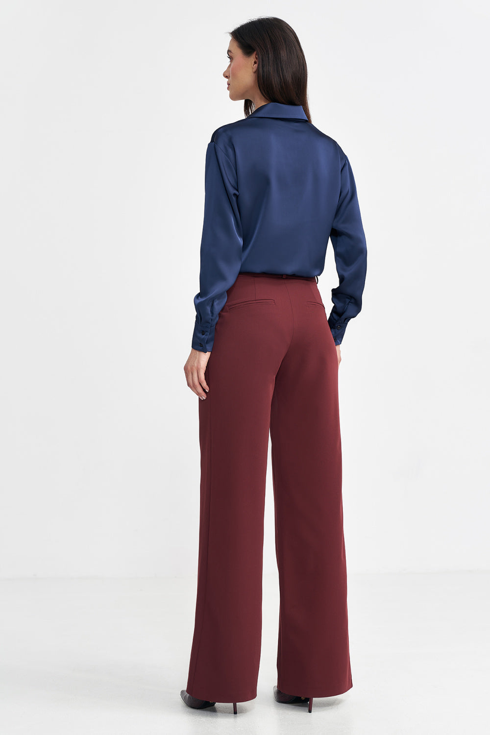 Chaussures à talons femme Nife Pantalon Long Pantalon — rouge