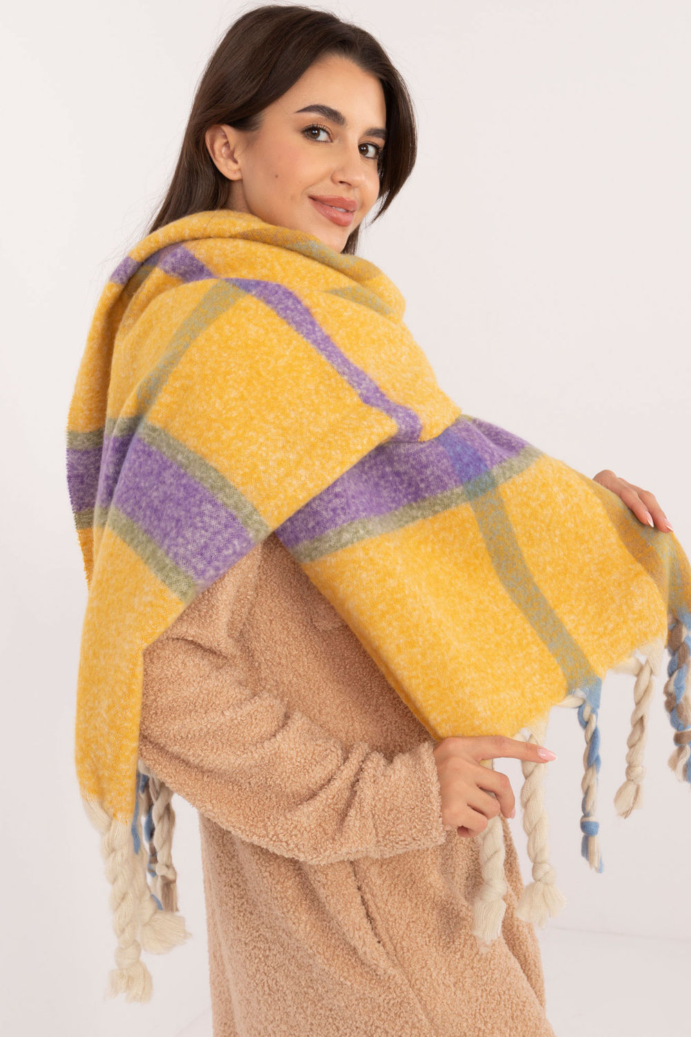 Châle femme AT — jaune