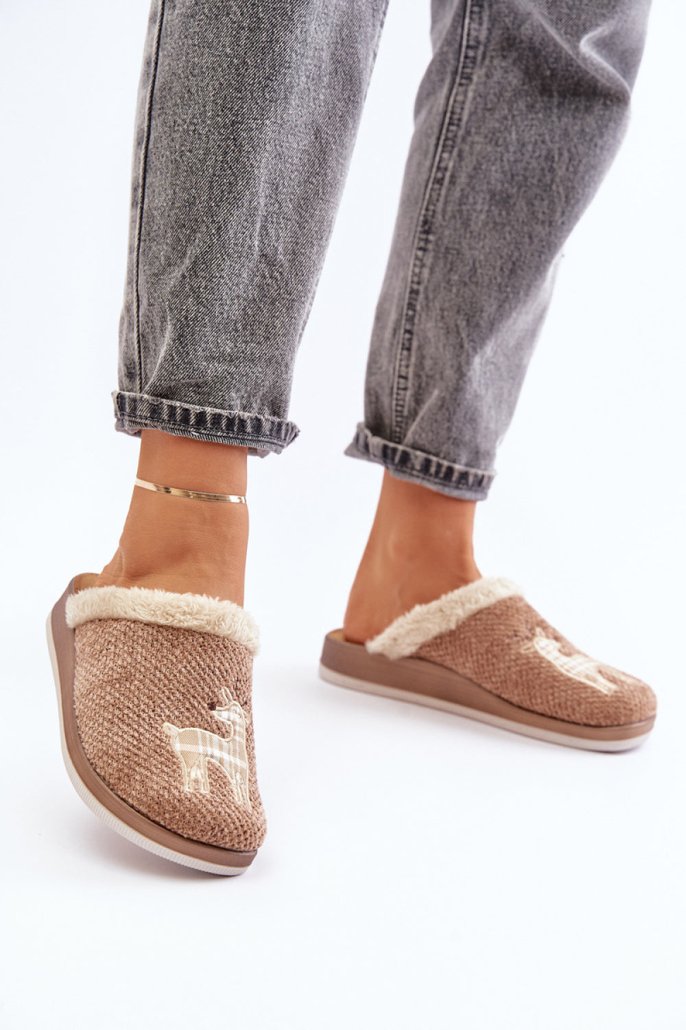 Pantalon femme Step in style Pantoufles Pantoufles — beige