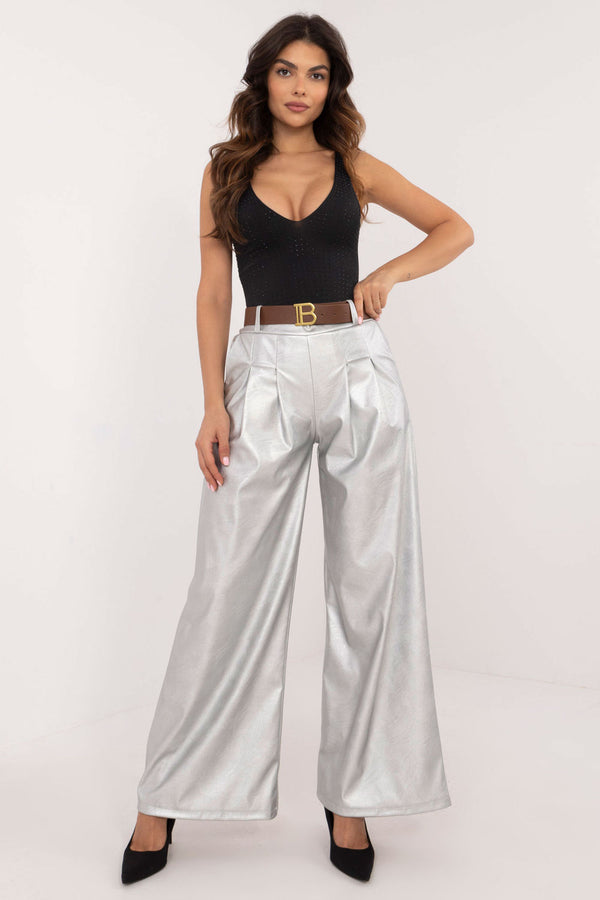 Chaussures à talons femme Italy Moda Pantalon Pantalon — gris