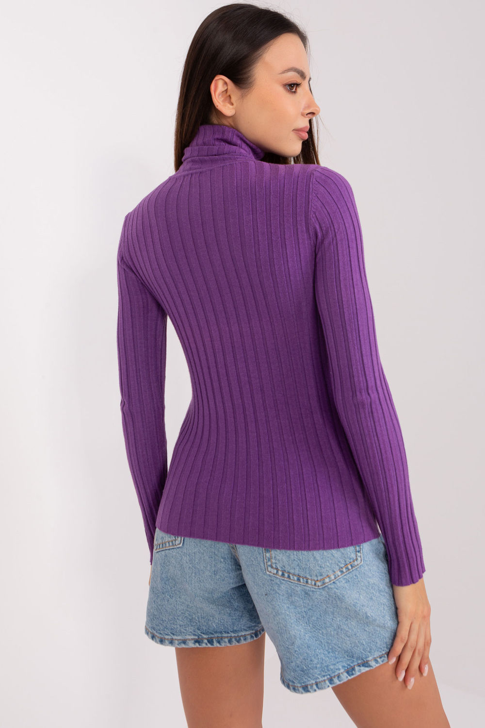 Pull femme Factory Price Col Roulé Col — violet
