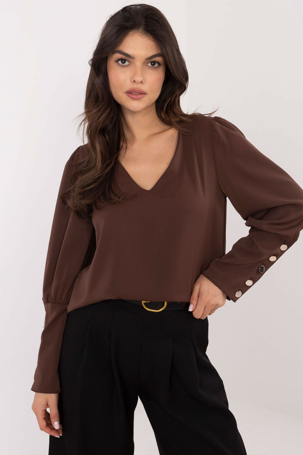Blouse femme Italy Moda Chemisier Chemisier — brun