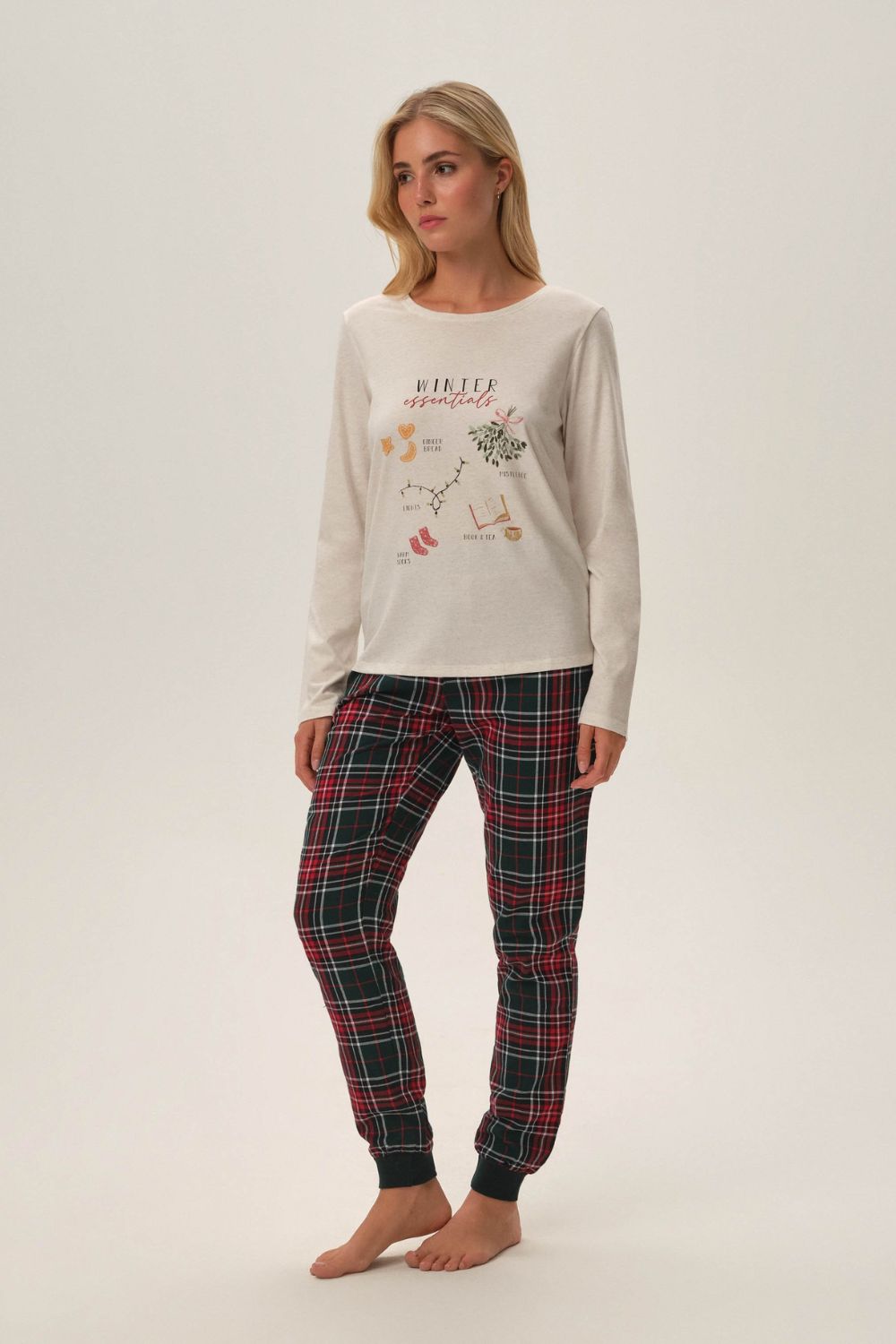 Pyjama femme Henderson — beige