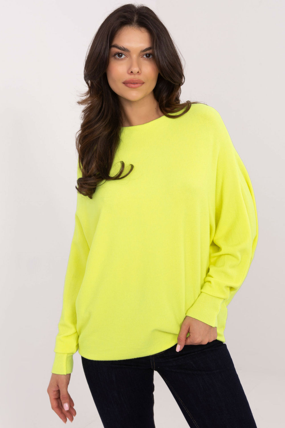 Pull femme Italy Moda Chandail Chandail — jaune