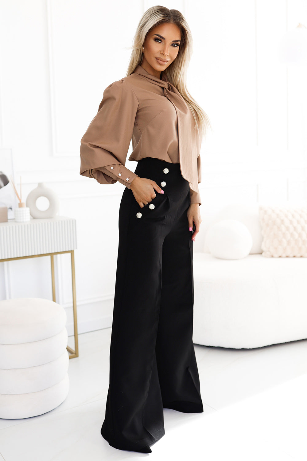 Blouse femme Numoco Chemisier Chemisier — brun