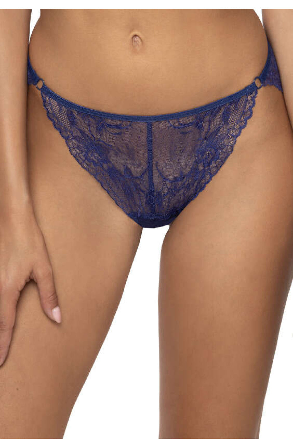 String femme Mat Strings Strings — bleu marine