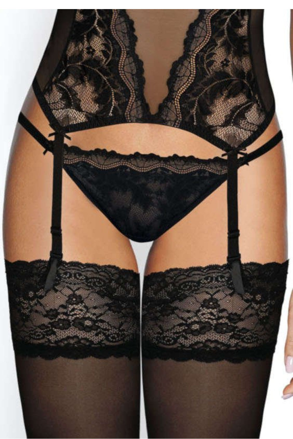 String femme Mat Strings Strings — noir