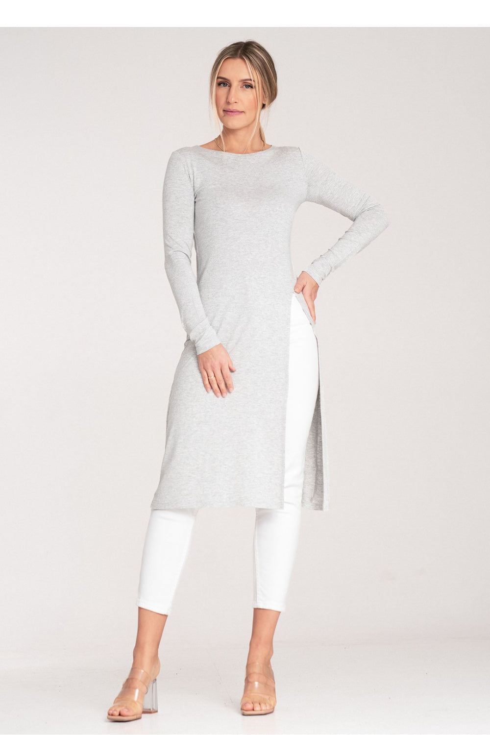 Blouse femme Figl Tunique Tunique — gris