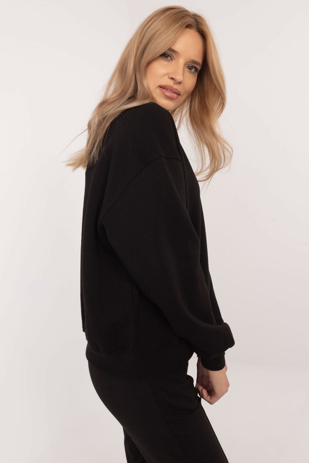 T-shirt femme Factory Price Sweatshirt Sweatshirt — noir