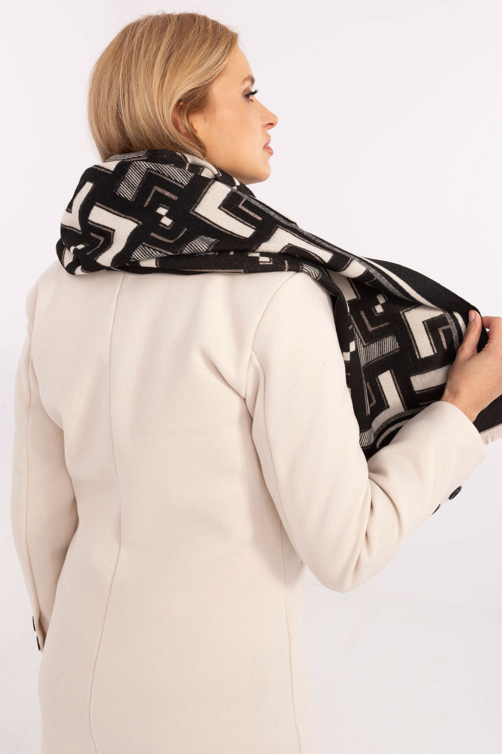 Châle femme AT — blanc