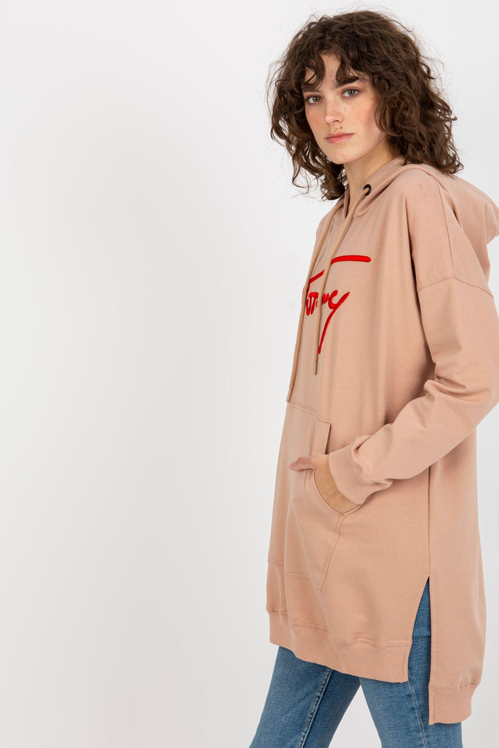 T-shirt femme Factory Price Sweatshirt Sweatshirt — beige