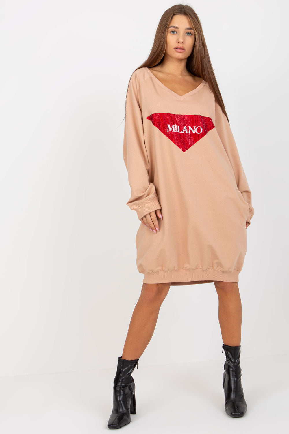 T-shirt femme Factory Price Sweatshirt Sweatshirt — beige