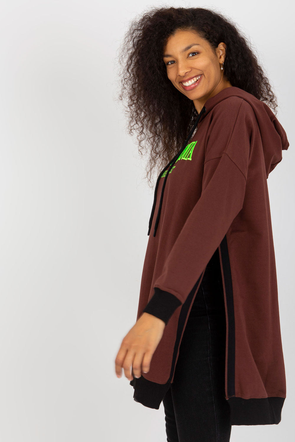 T-shirt femme Factory Price Sweatshirt Sweatshirt — brun