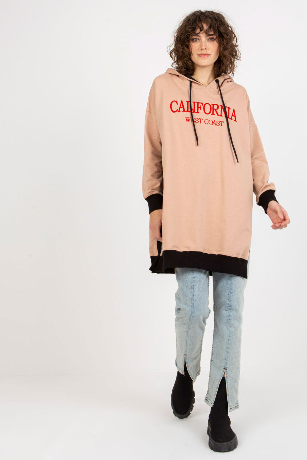 T-shirt femme Factory Price Sweatshirt Sweatshirt — beige