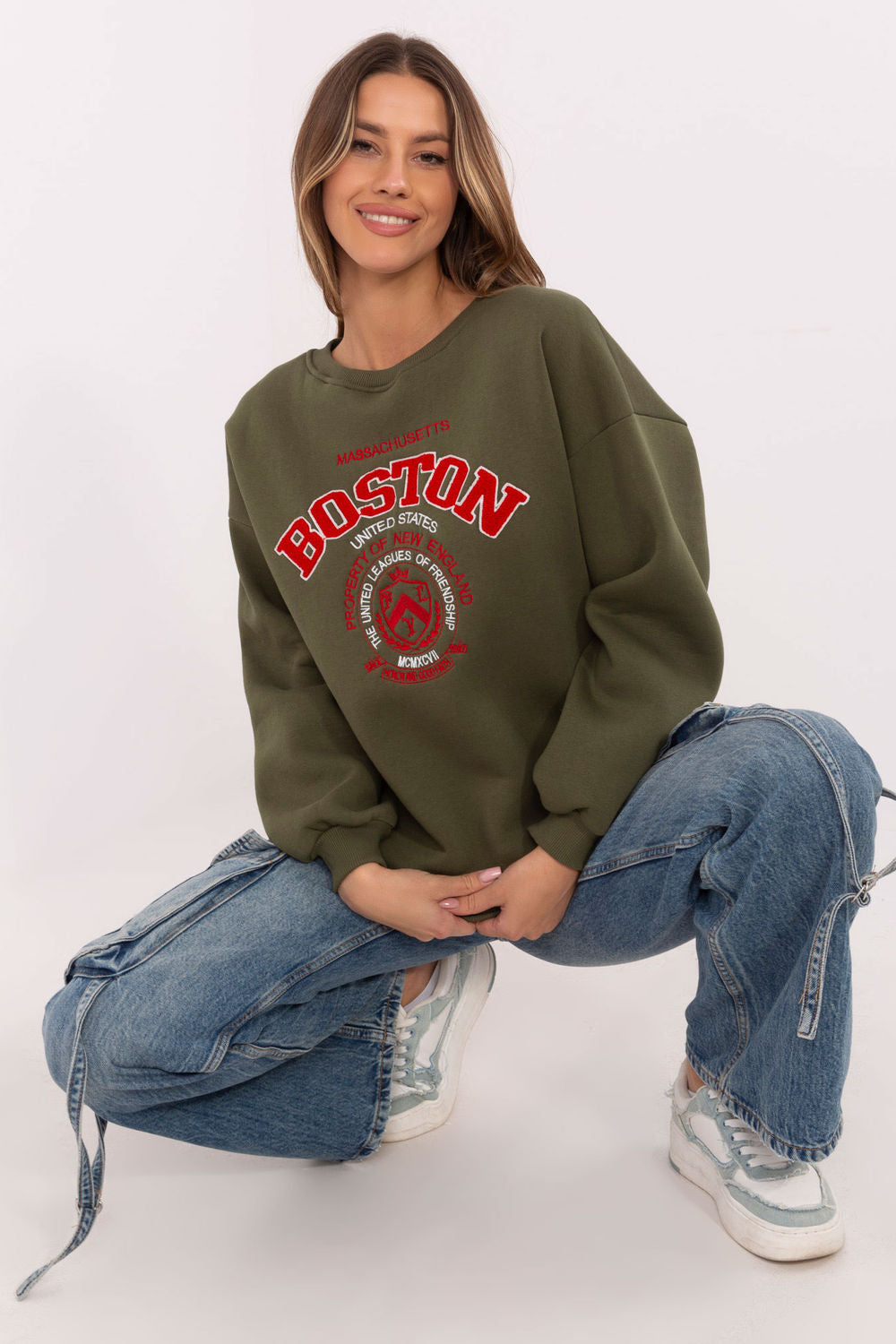 T-shirt femme Factory Price Sweatshirt Sweatshirt — vert