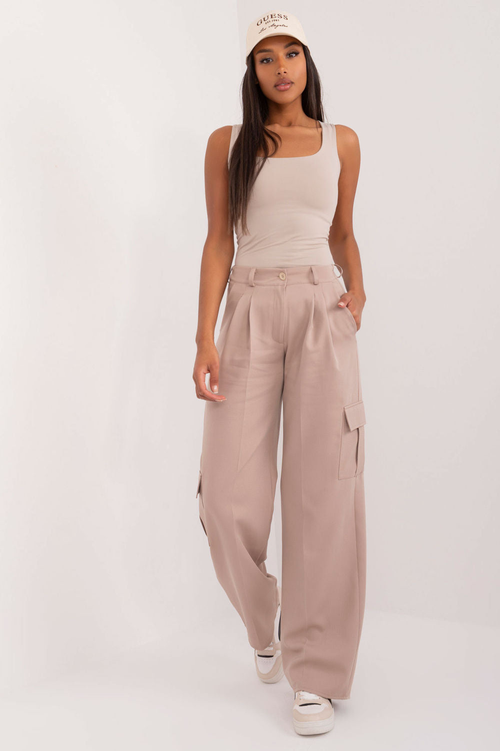 Chaussures à talons femme Lakerta Pantalon Pantalon — beige