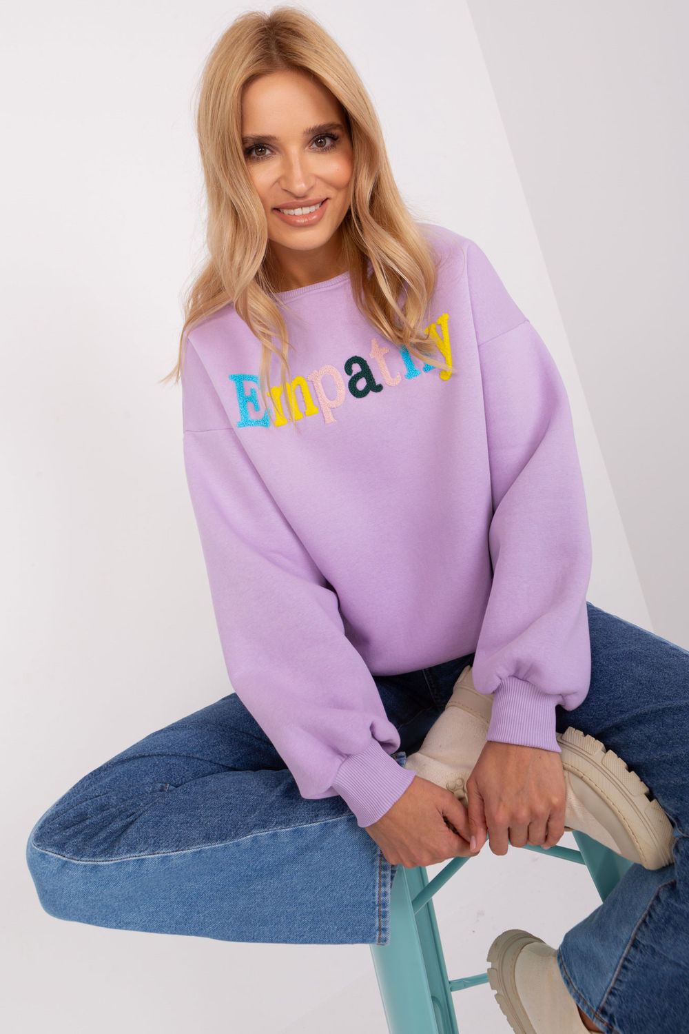 T-shirt femme Factory Price Sweatshirt Sweatshirt — violet
