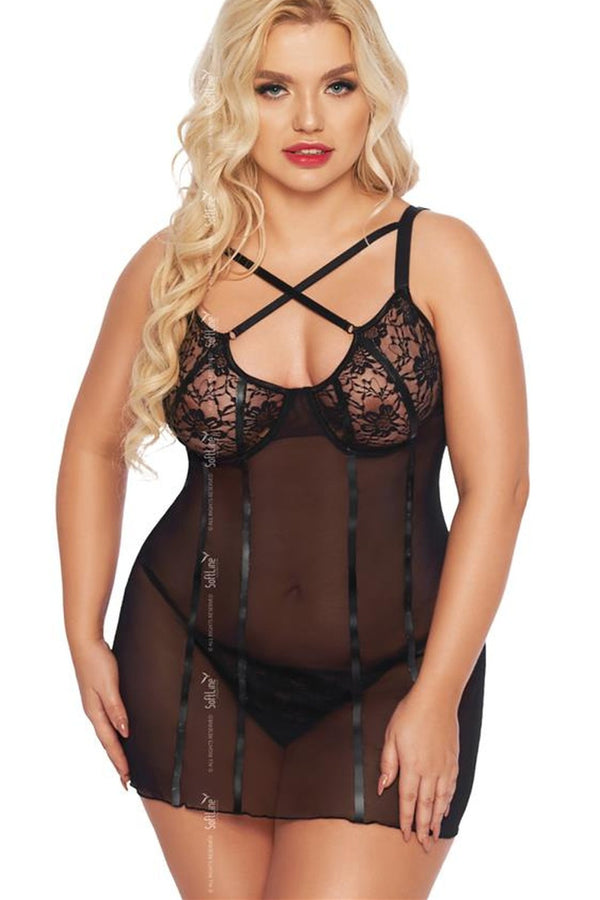 Ensemble lingerie femme SoftLine Collection L Ensemble Sexy — noir