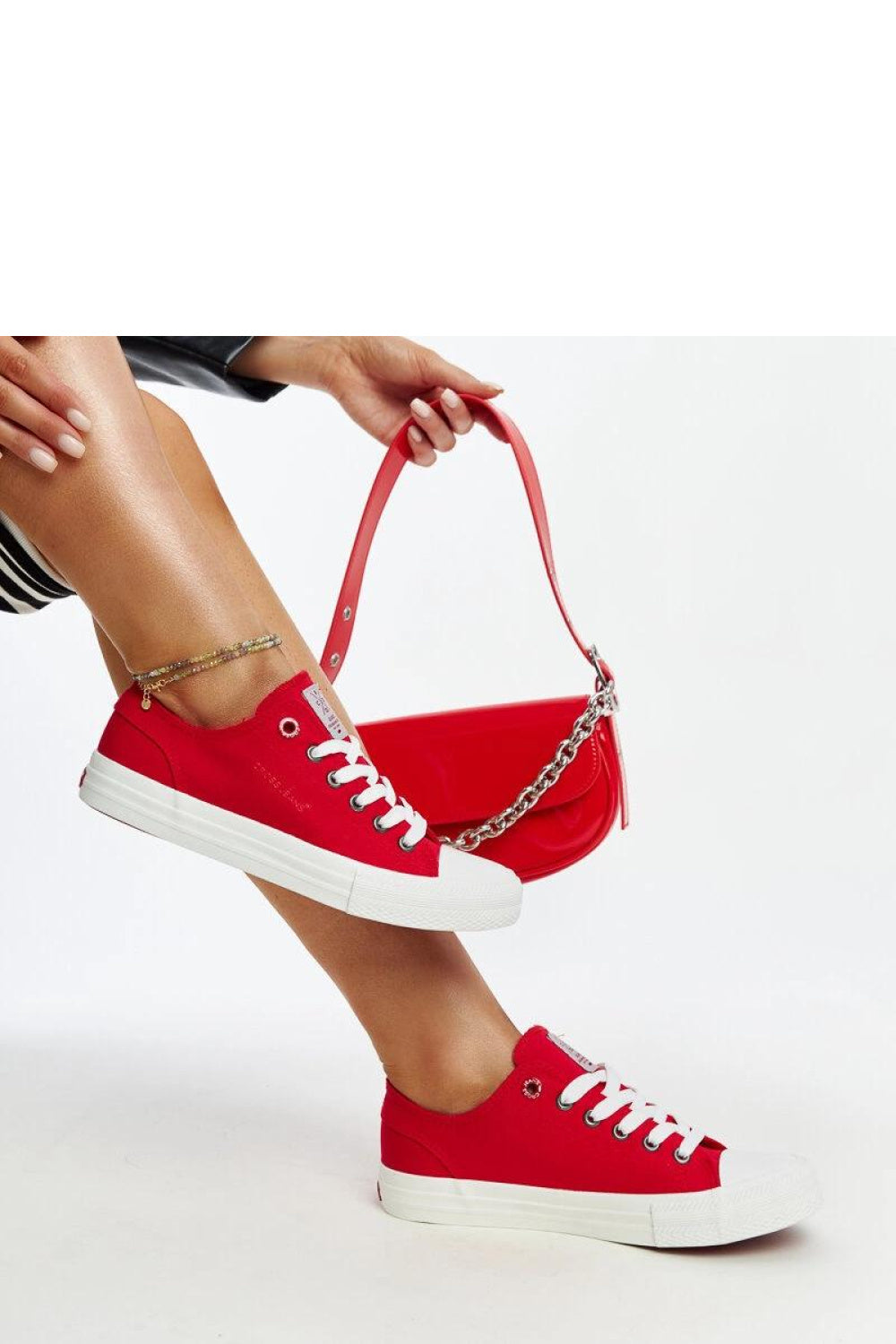 Baskets femme Solea — rouge