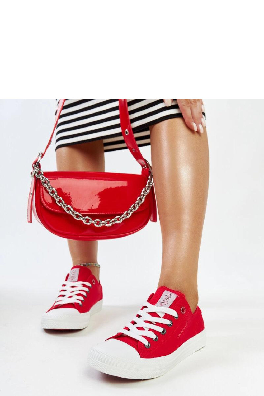 Baskets femme Solea — rouge