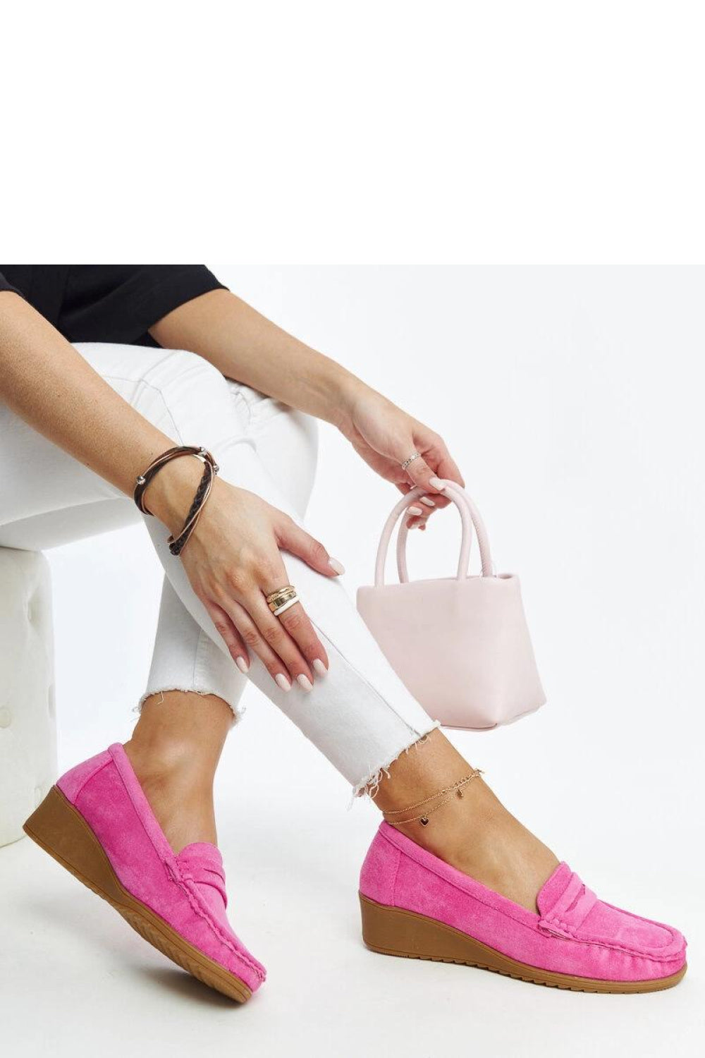 Moccasins femme Solea — rosé
