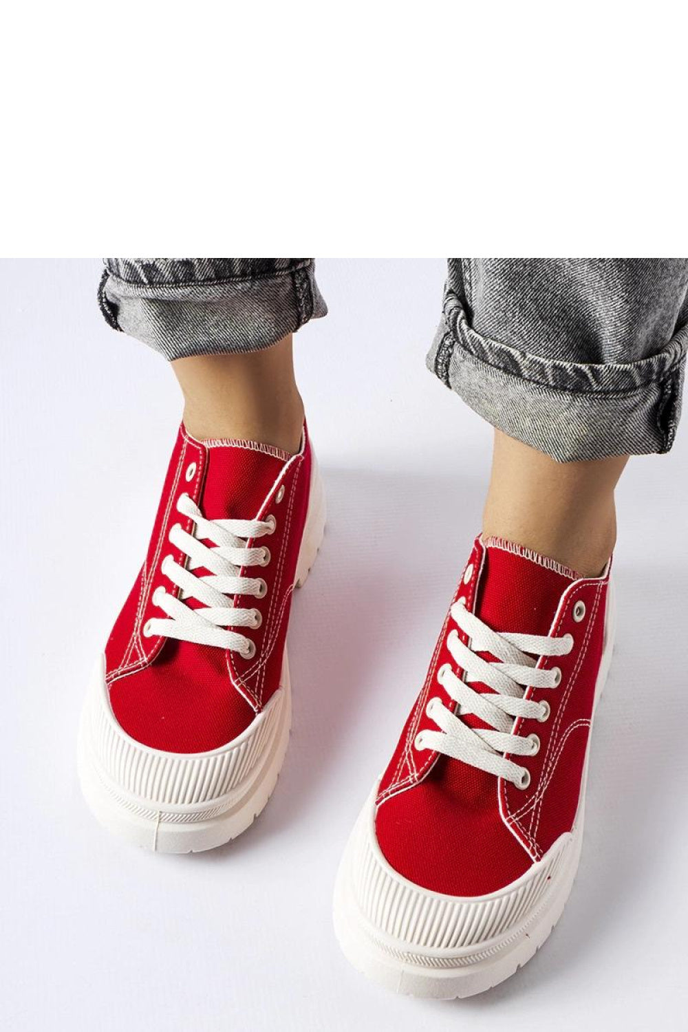 Baskets femme Solea — rouge