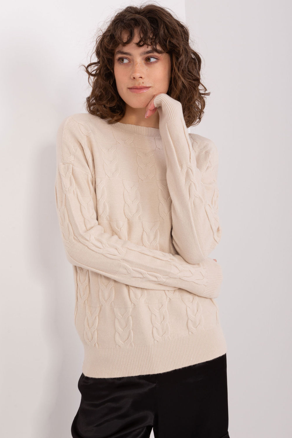 Pull femme AT Chandail Chandail — beige