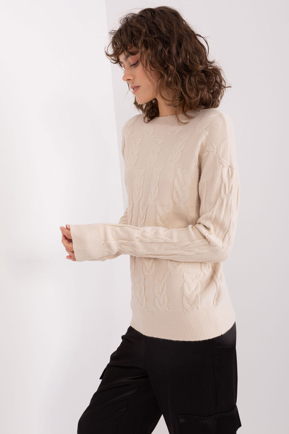 Pull femme AT Chandail Chandail — beige