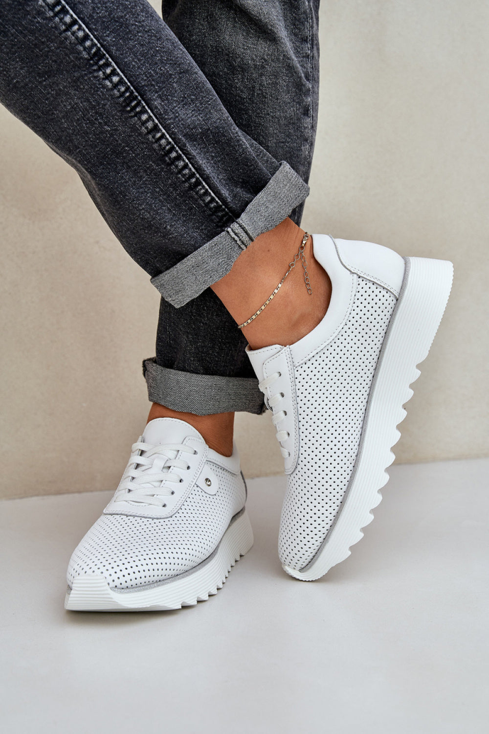 Baskets femme Step in style À Plateforme À — blanc