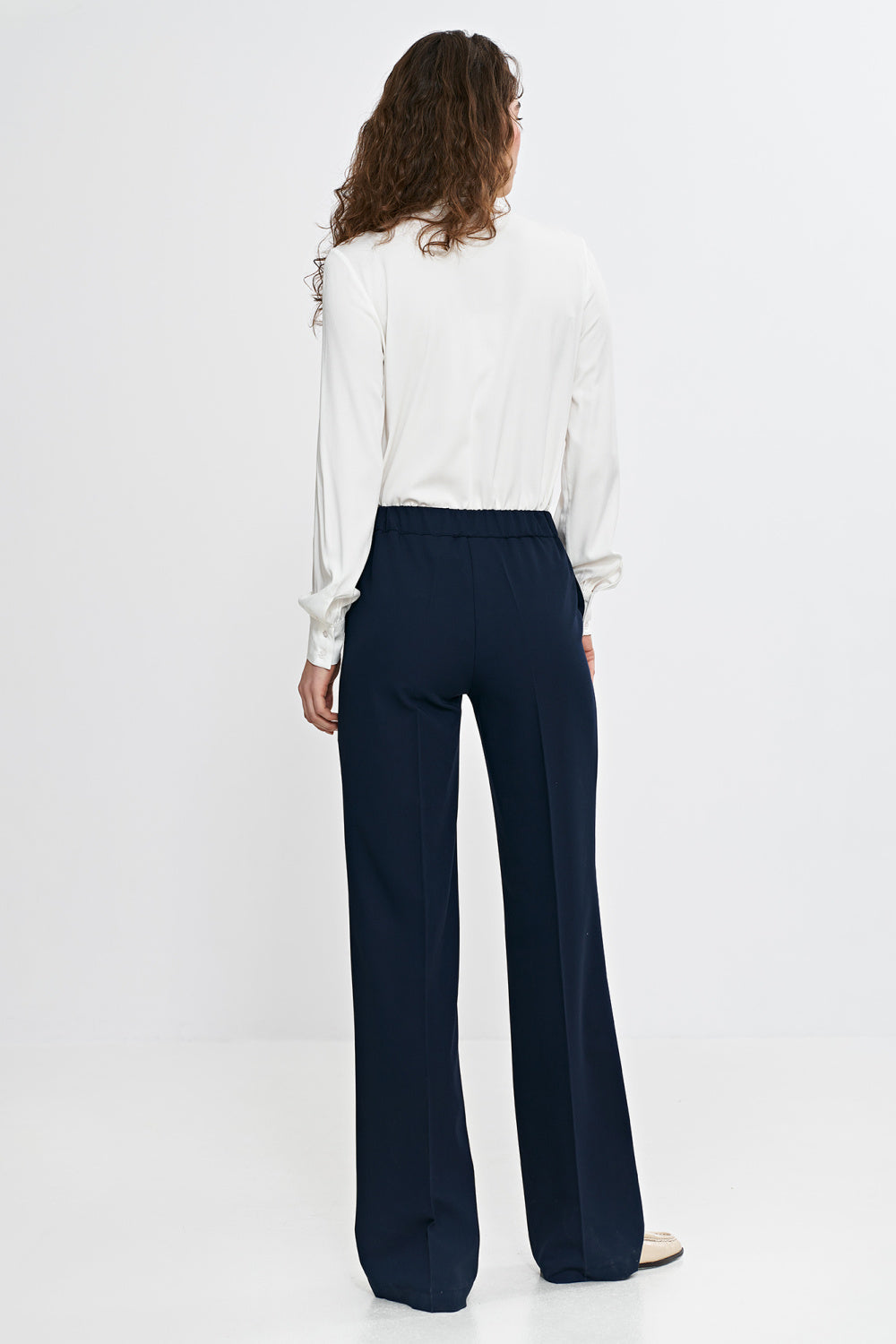 Chaussures à talons femme Nife Pantalon Long Pantalon — bleu marine