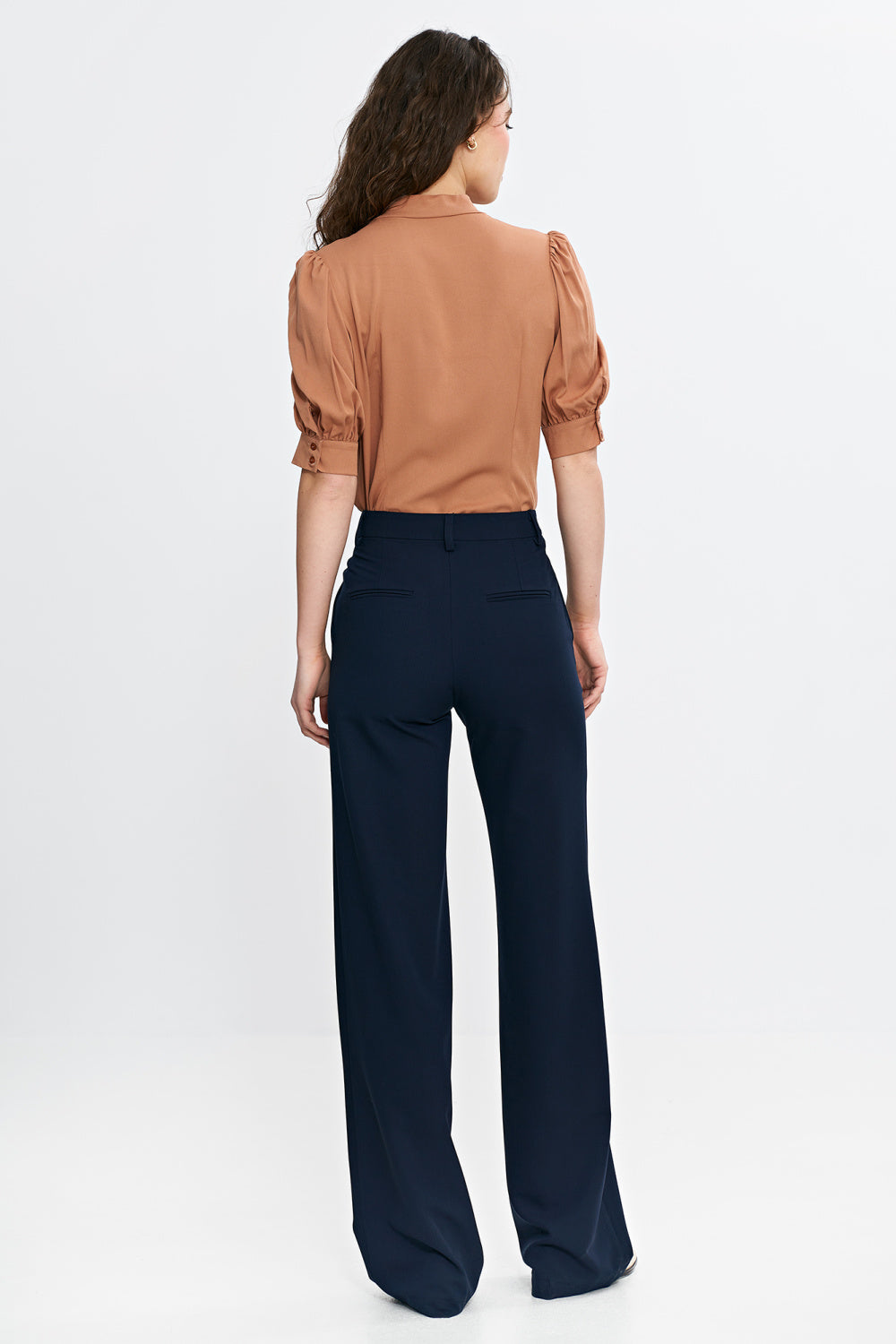 Chaussures à talons femme Nife Pantalon Long Pantalon — bleu marine