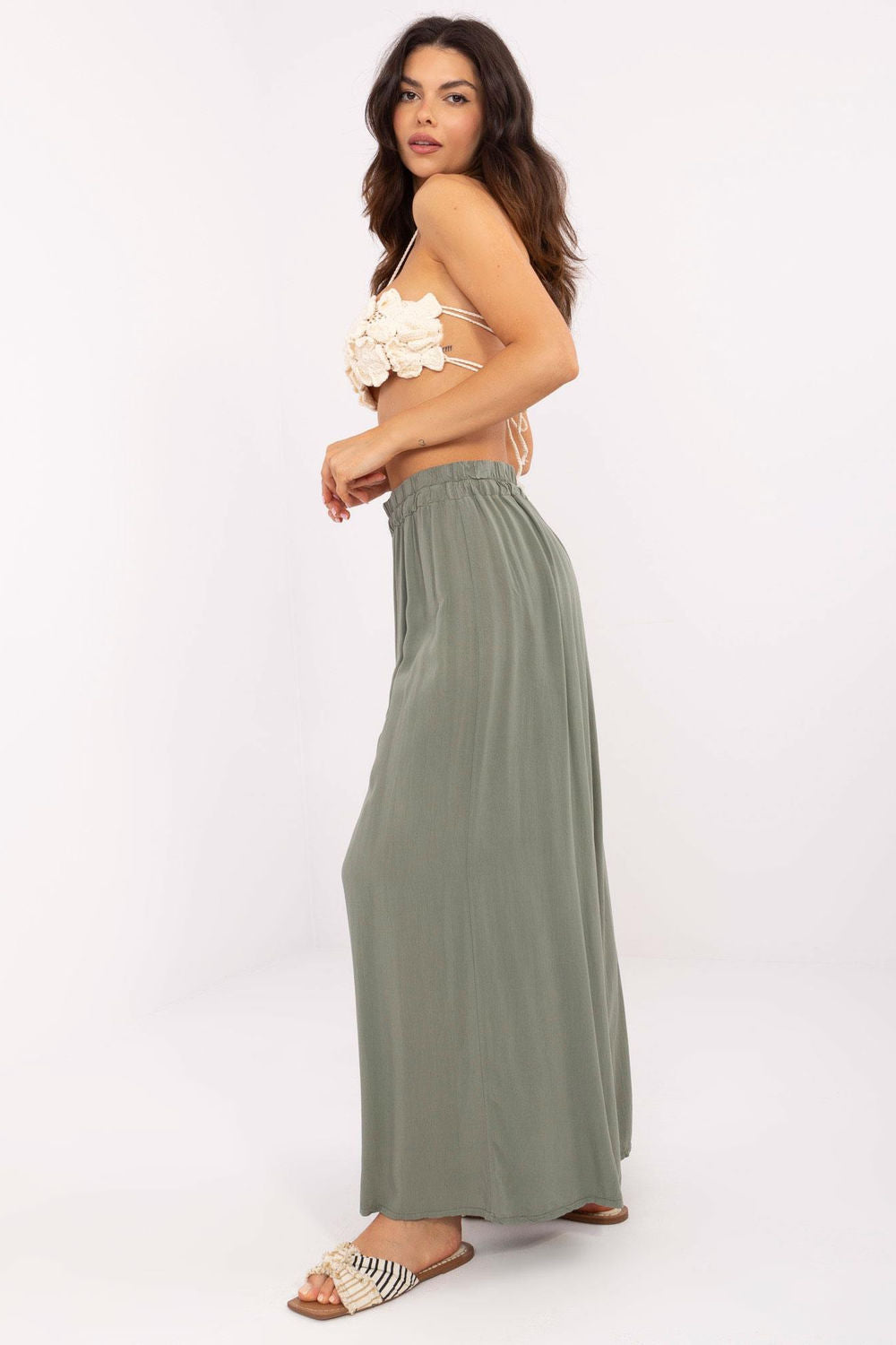 Chaussures à talons femme Och Bella Pantalon Pantalon — vert