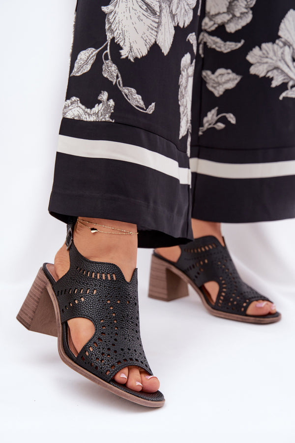 Sandales femme Step in style À Talons À — noir