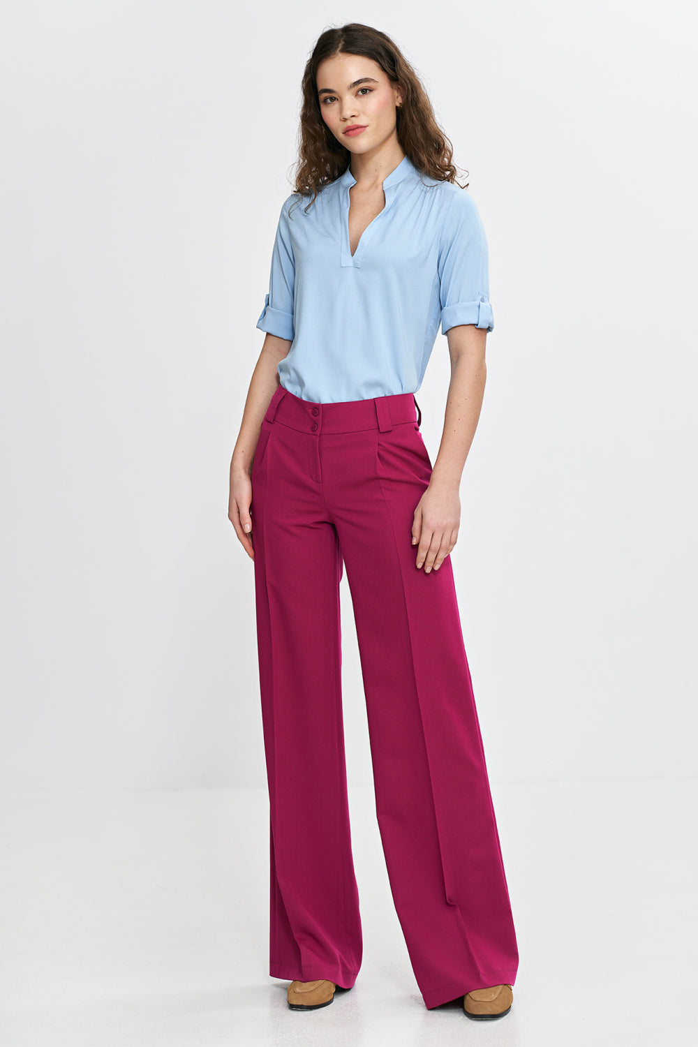 Chaussures à talons femme Nife Pantalon Long Pantalon — violet