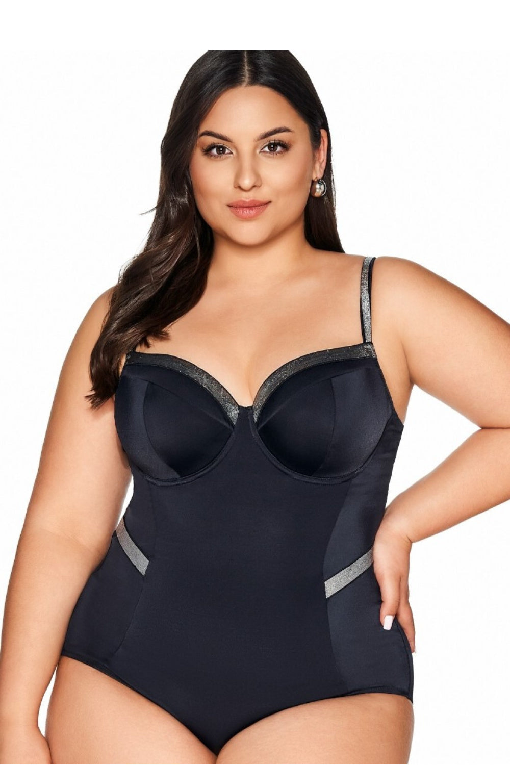 Maillot de bain femme Ava Une Pièce Une — noir