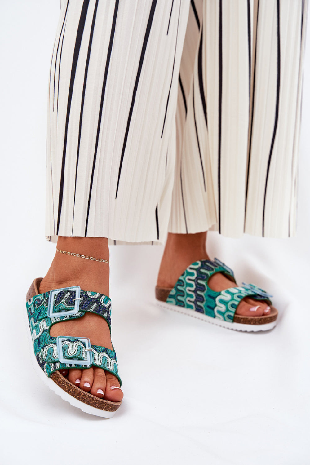 Sandales femme Step in style Clacquettes Clacquettes — vert