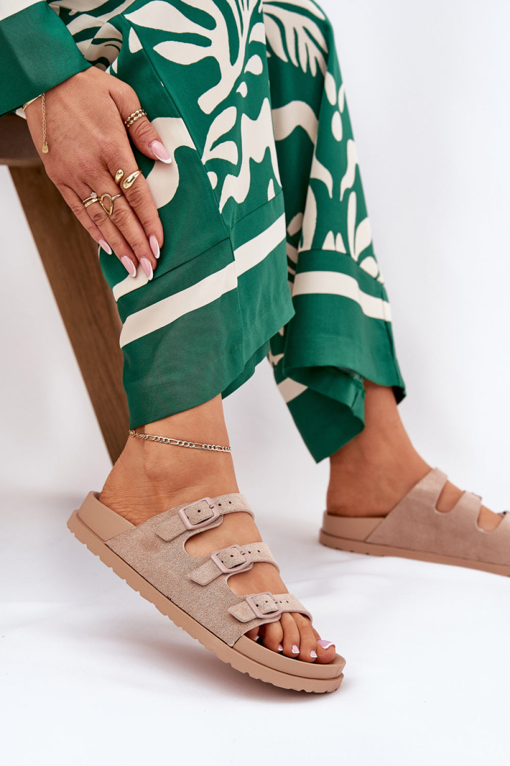 Sandales femme Step in style Clacquettes Clacquettes — beige