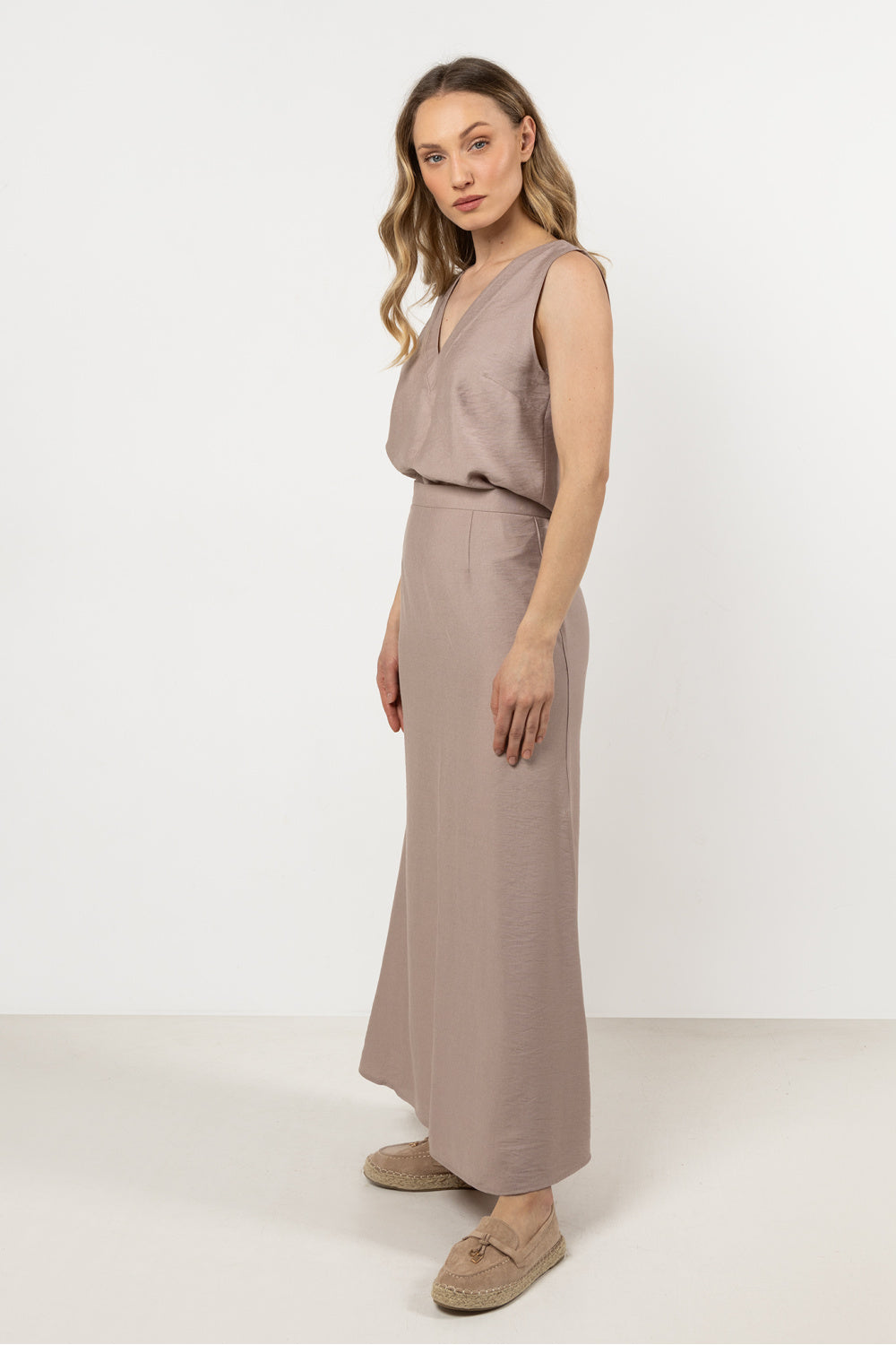 Jupe femme awama Longue Longue — brun