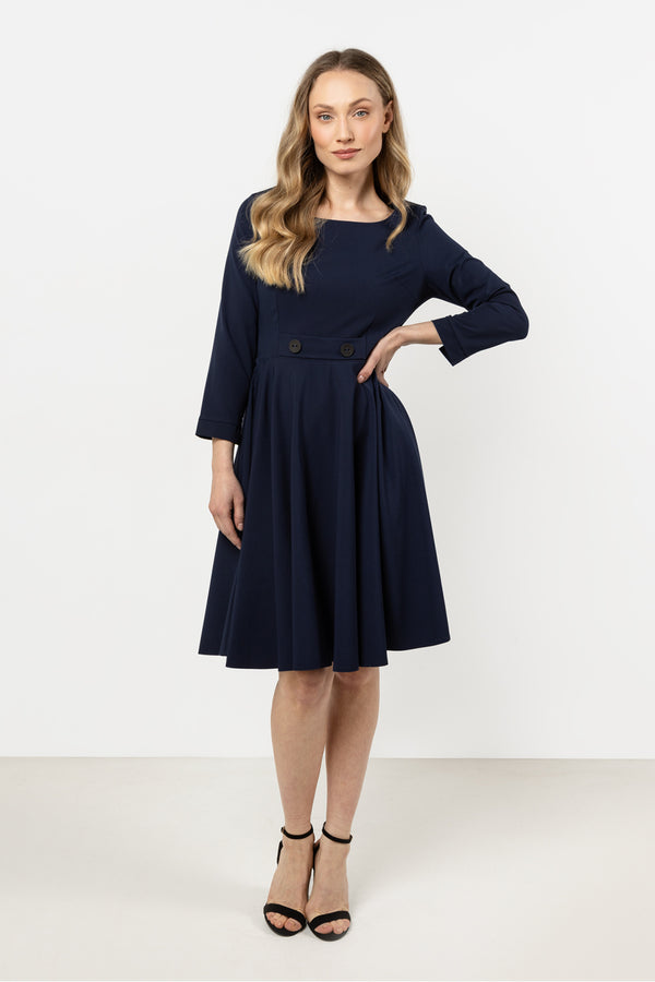 Robe femme awama De Jour De — bleu marine