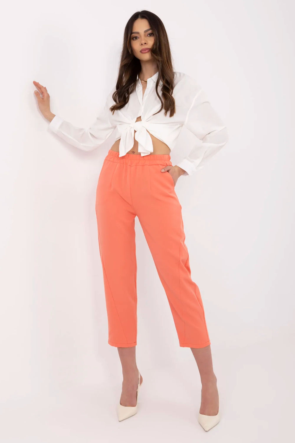 Chaussures à talons femme Och Bella Pantalon Pantalon — orange